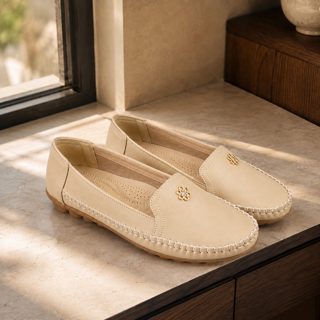 Ravello Orthopedic Loafers - Beige