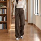 Carlotta-June Wide Leg Pants - Dark Coffee