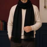 Westcott Fringed Scarf - Black