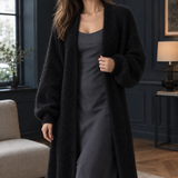 Isla-Grace Longline Cardigan - Black