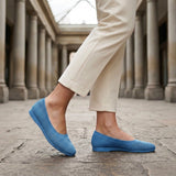 Capri Knit Flats - Bleu