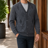 Lambert Argyle Sweater - Dark Gray