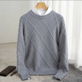 Verona Diamond Sweater - Gray