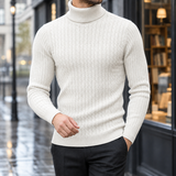 Laurent Turtleneck Sweater - White