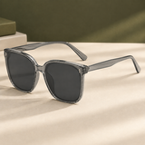 Eamon Square Sunglasses - Gray-through Frame