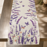 Taormina Botanical Table Runner - Lavender Butterfly Floral