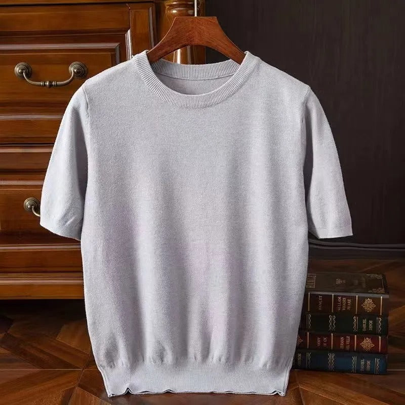 Arezzo Knit Tee - Gray