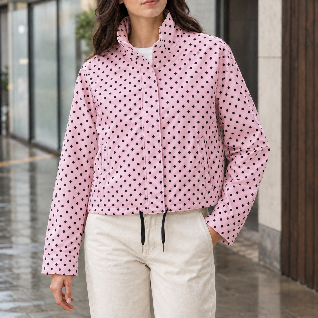 Rosemary-Jane Polka Dot Jacket - Pink
