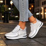 Vitale Orthopedic Sneakers - Shiny Silver