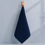 Millstone Waffle Cotton Towels - Navy Blue