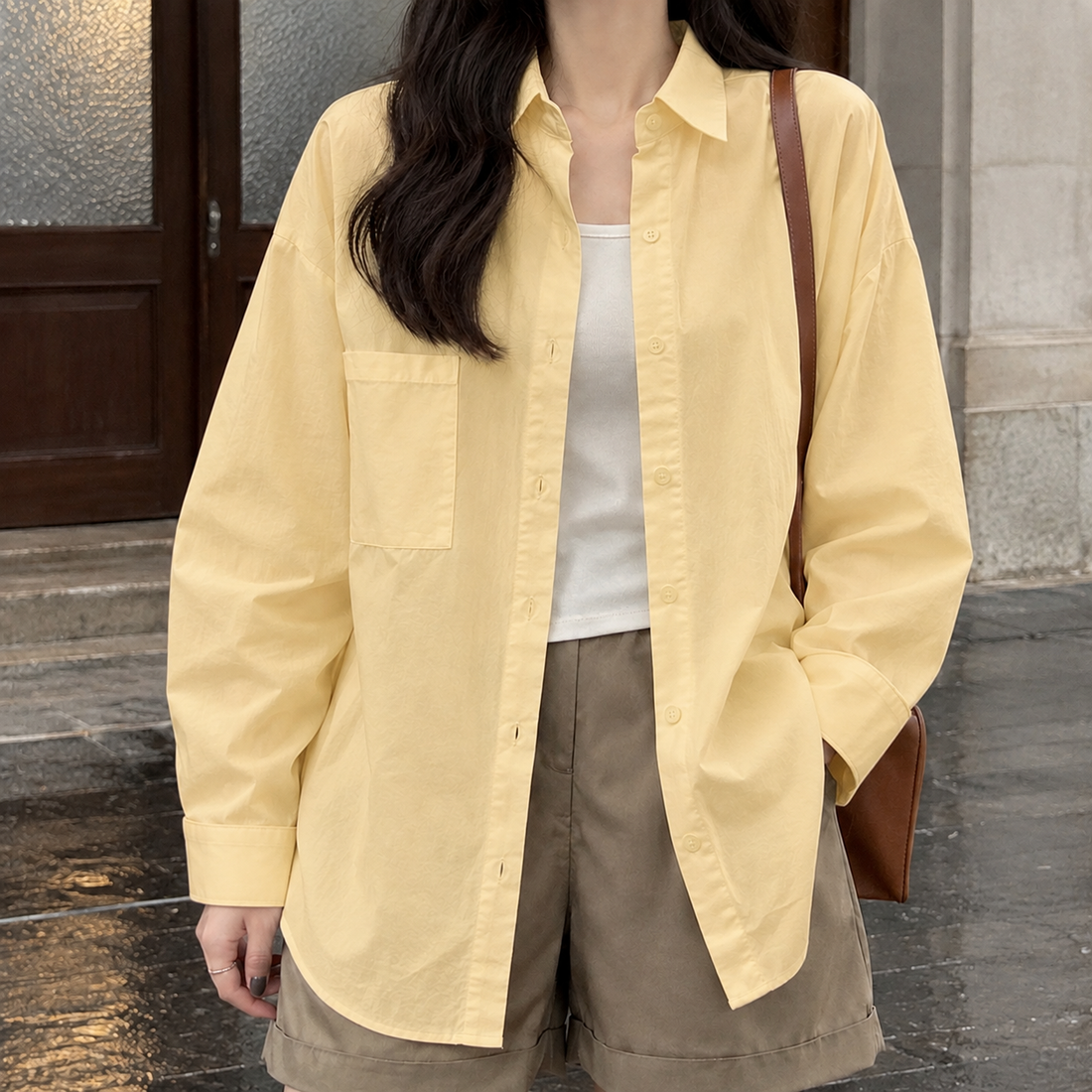 Sarah Relaxed Shirt - Yellow