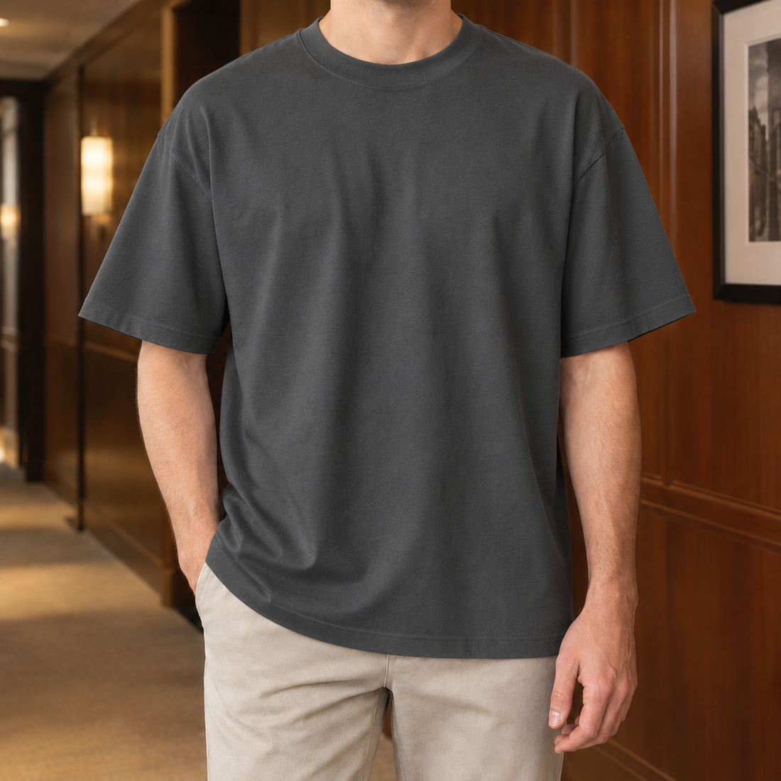 Octave Relaxed T-Shirt - Dark Gray