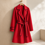 Amabel-Kate Cashmere Coat - Red