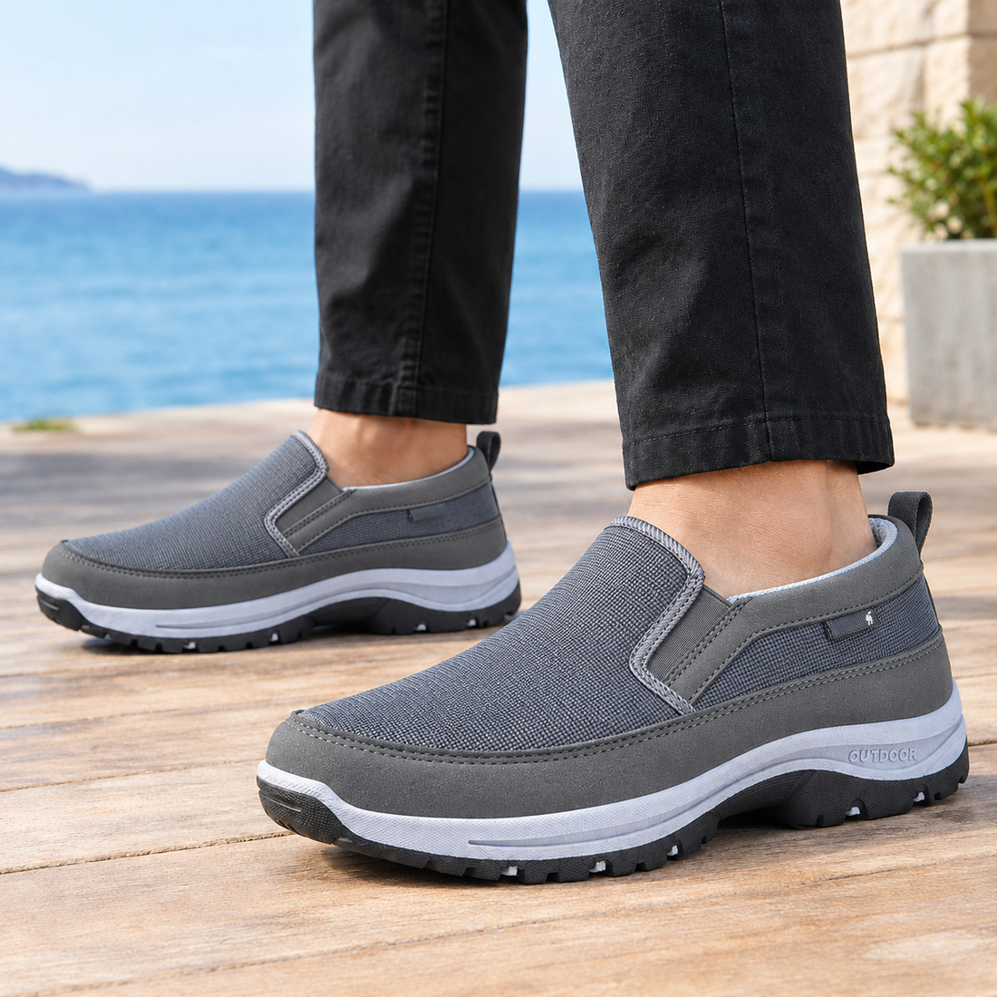 Chiaravalle Slip-On Sneakers - Gray