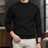 Caleb Mock Neck Sweater - Black