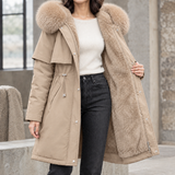 Agnes-Hope Hooded Coat - Khaki