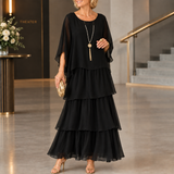 Serena-Rae Layered Maxi Dress - Black