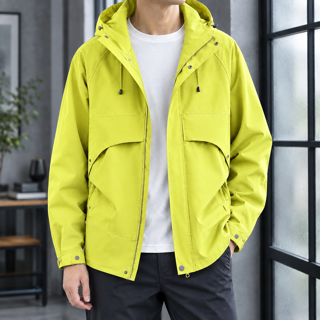 Magnus Utility Jacket - Fluorescent Yellow