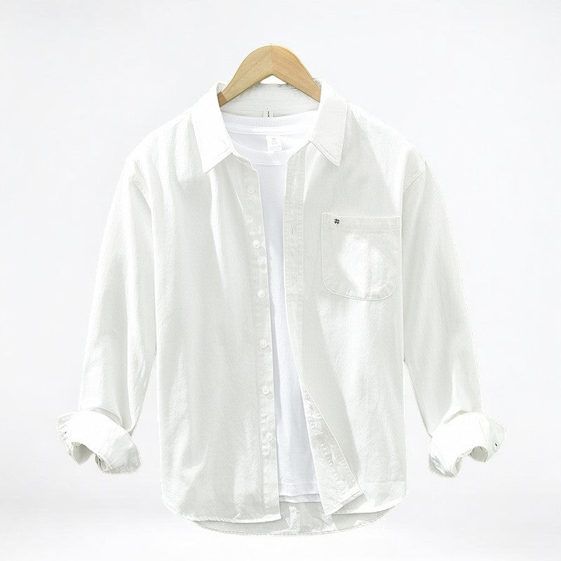 Marbella Textured Shirt - White