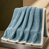 Elmwood Geometric Throw - Peninsula Blue