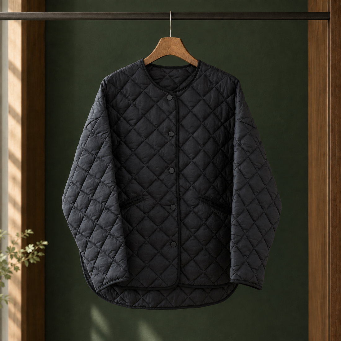 Magdalena-Belle Quilted Jacket - Black
