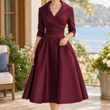 Simone-Skye Wrap Dress - Red
