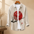 Beige Red Sun