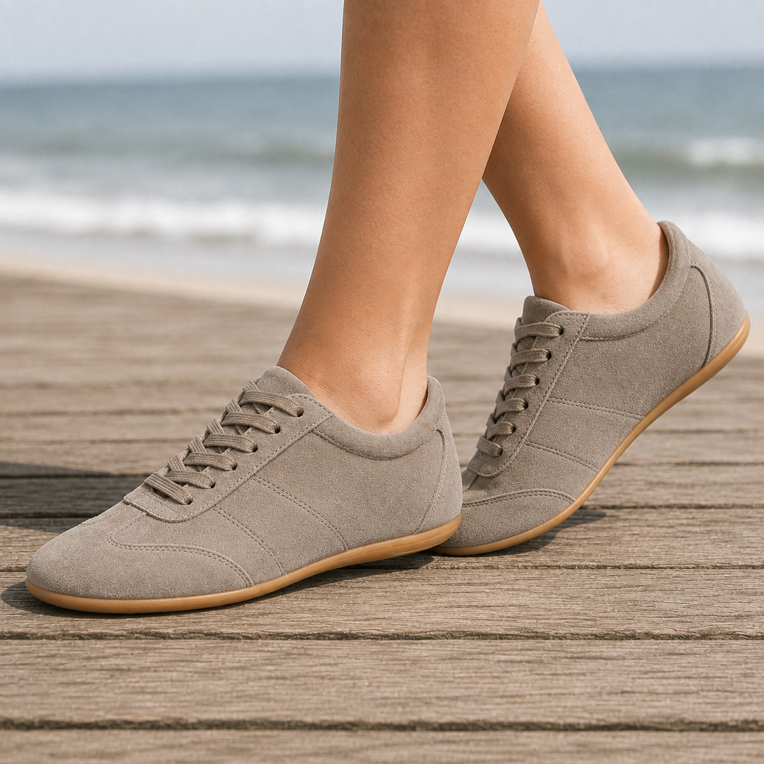 Bordoni Suede Sneakers - Khaki
