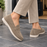 Fornari-Torino Suede Loafers - Camel