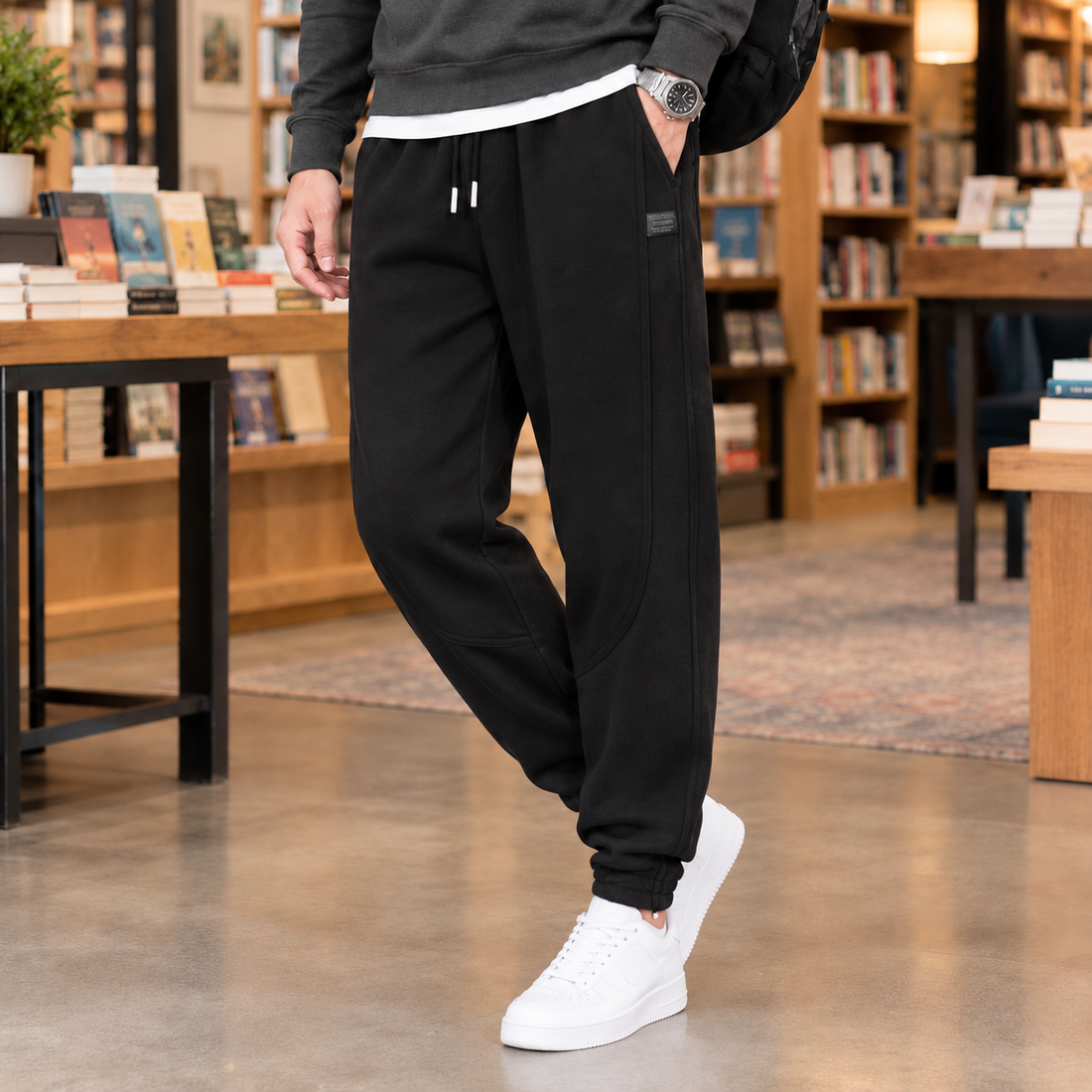 Marco Relaxed Joggers - Black