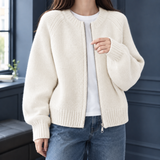 Heidi Relaxed Cardigan - White