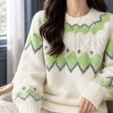 Morgan-Rae Fair Isle Sweater - Green