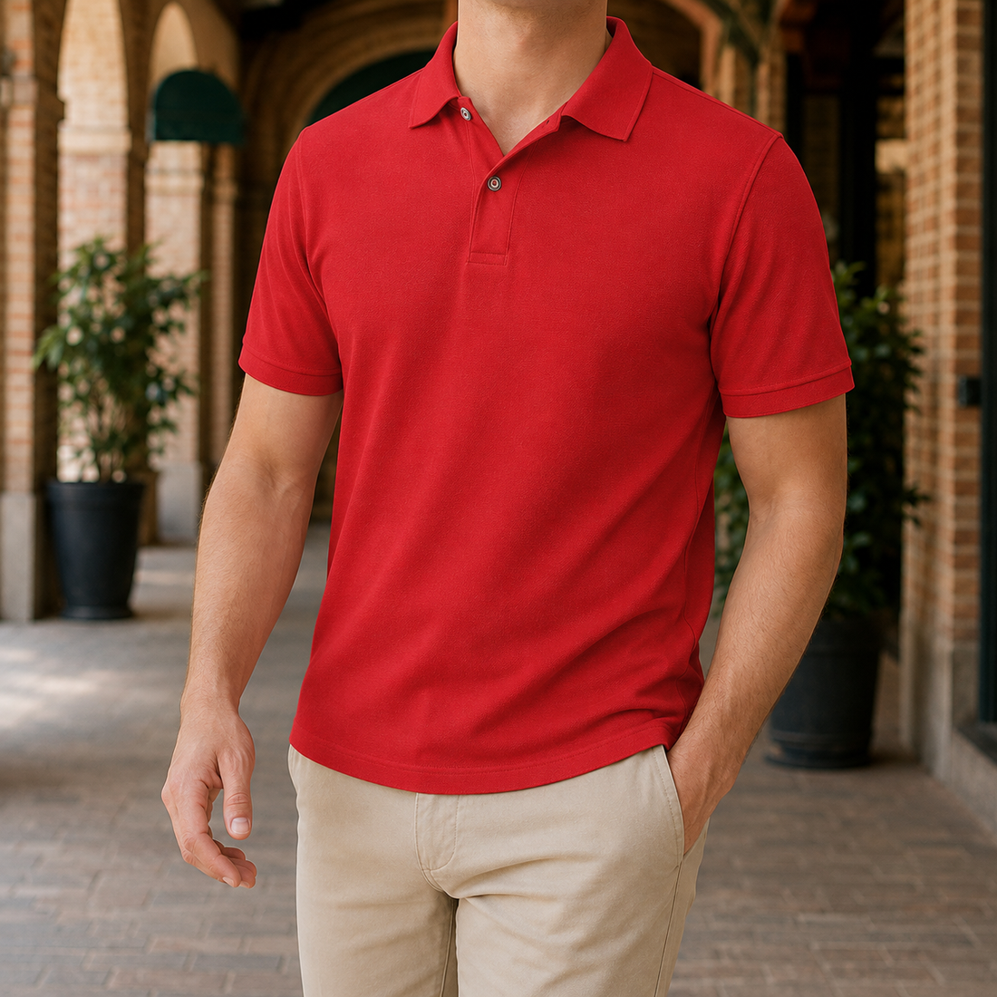 Balthasar Classic Polo - Red