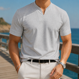 Florian V-Neck T-Shirt - Light Gray