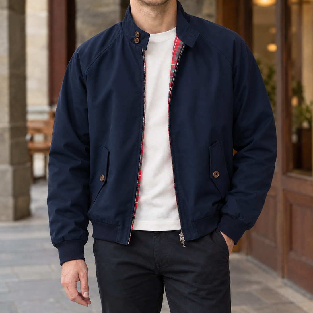 Oliver Harrington Jacket - Navy Blue