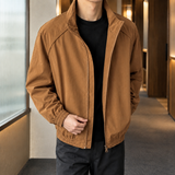 Conrad Stand Collar Jacket - Brown