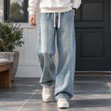 Amaury Loose Leg Pants - Light Blue