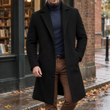Carter Tailored Overcoat - Black