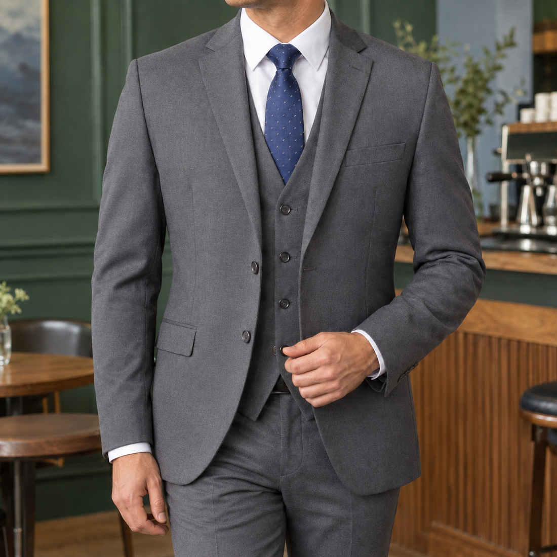 Carter Tailored Set - Gray