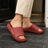 Cagliari Cushioned Slides - Big Red