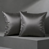 Springvale Satin Cushion Cover - Dark Gray