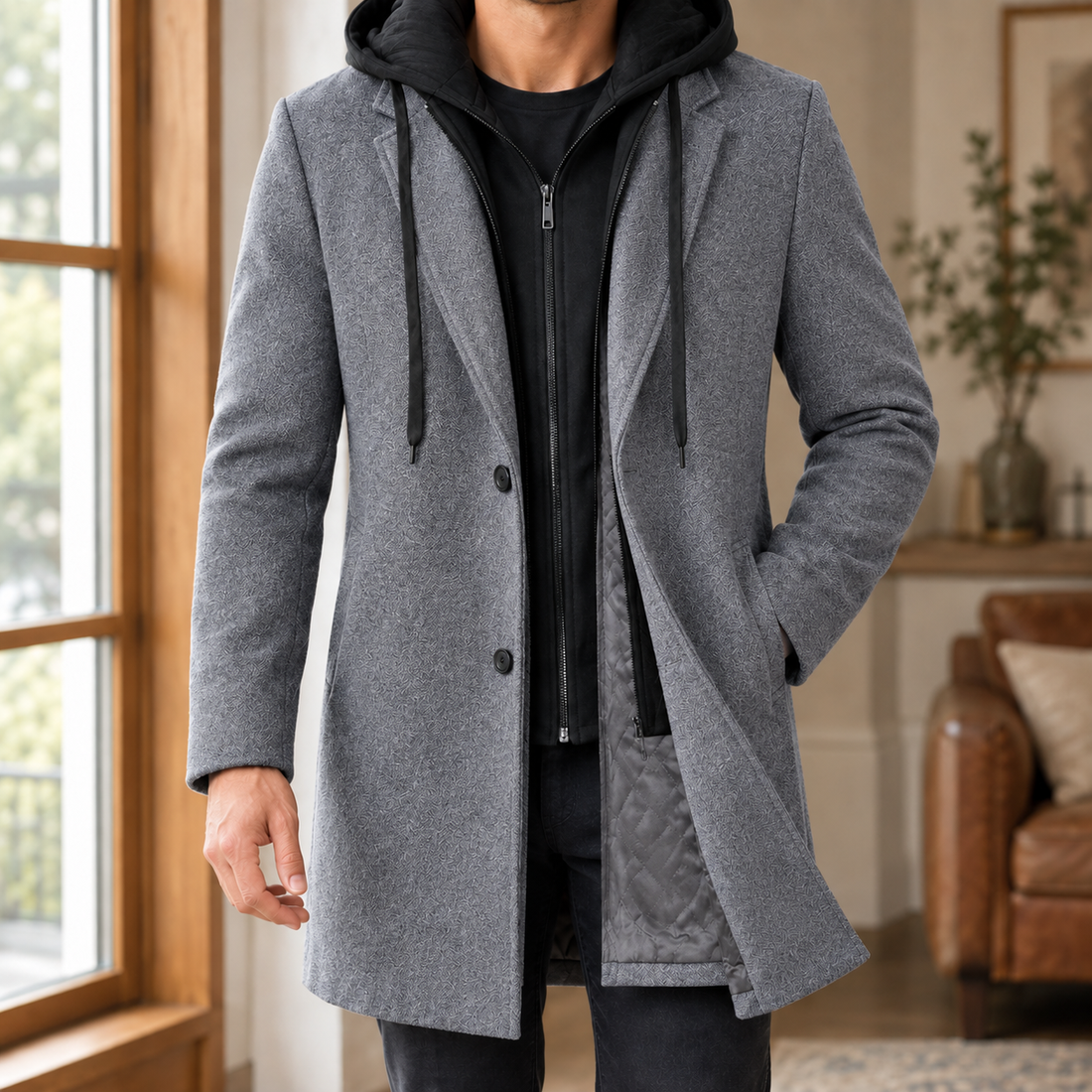 Wyatt Hooded Jacket - Gray