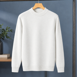 Valentin Mock Neck Sweater - White