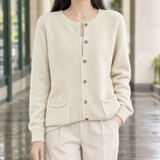 Carina-Mae Pocket Cardigan - Beige