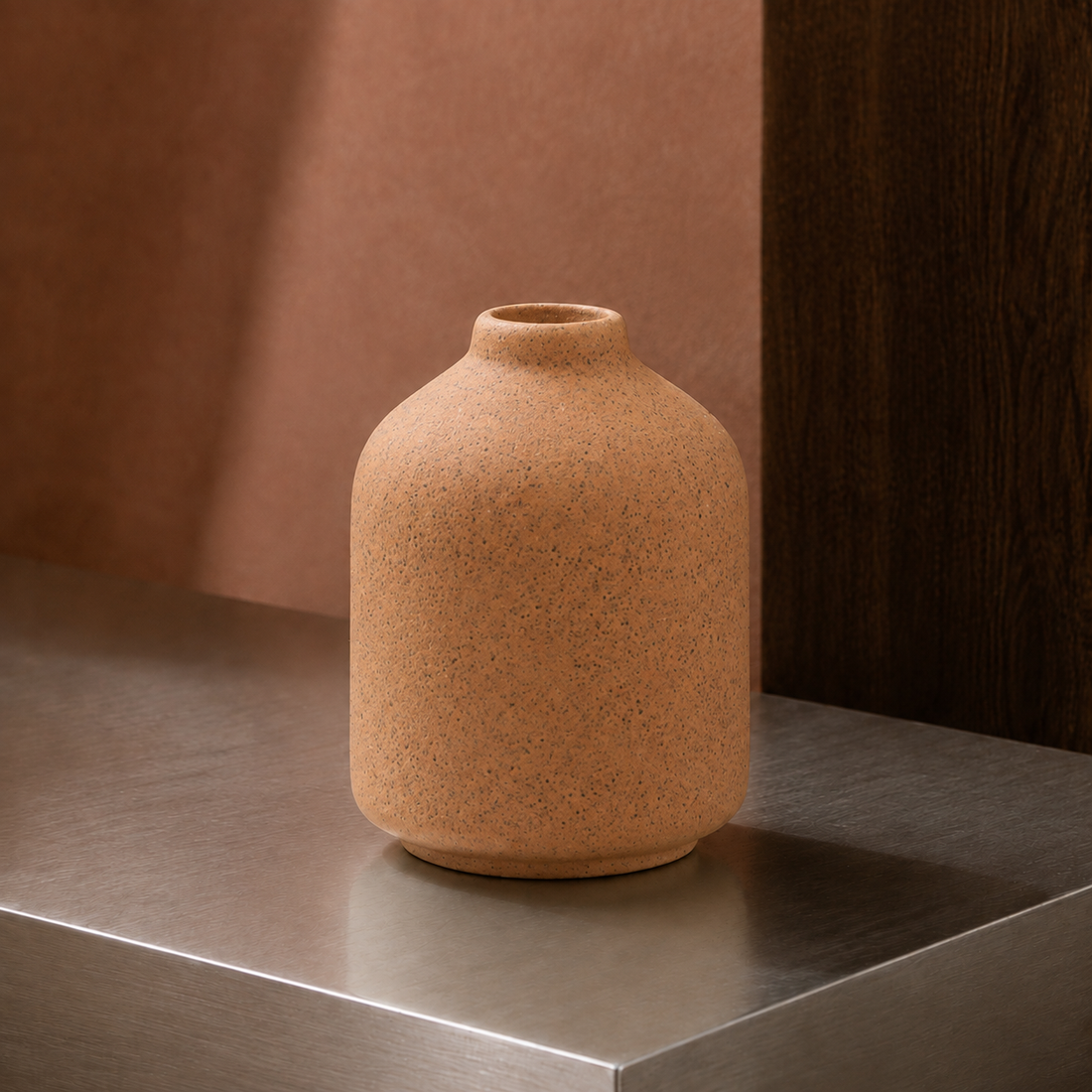 Thistlewood Speckled Ceramic Vase - Terracotta Speckle