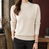 Paloma-Claire Geometric Sweater - Apricot