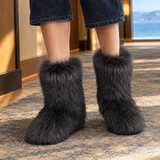 Tornabuoni-Napoli Plush Boots - Black
