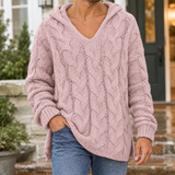 Carter Cable Knit Sweater - Light Pink