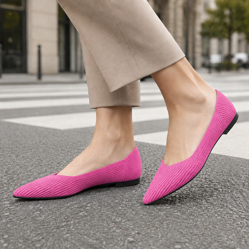 Bolzano Ribbed Pumps - Pink