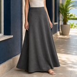 Maxine-Belle A-Line Skirt - Dark Gray